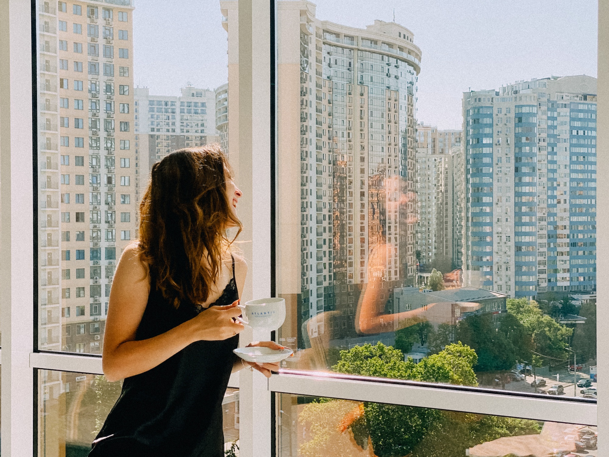 Young woman from behind