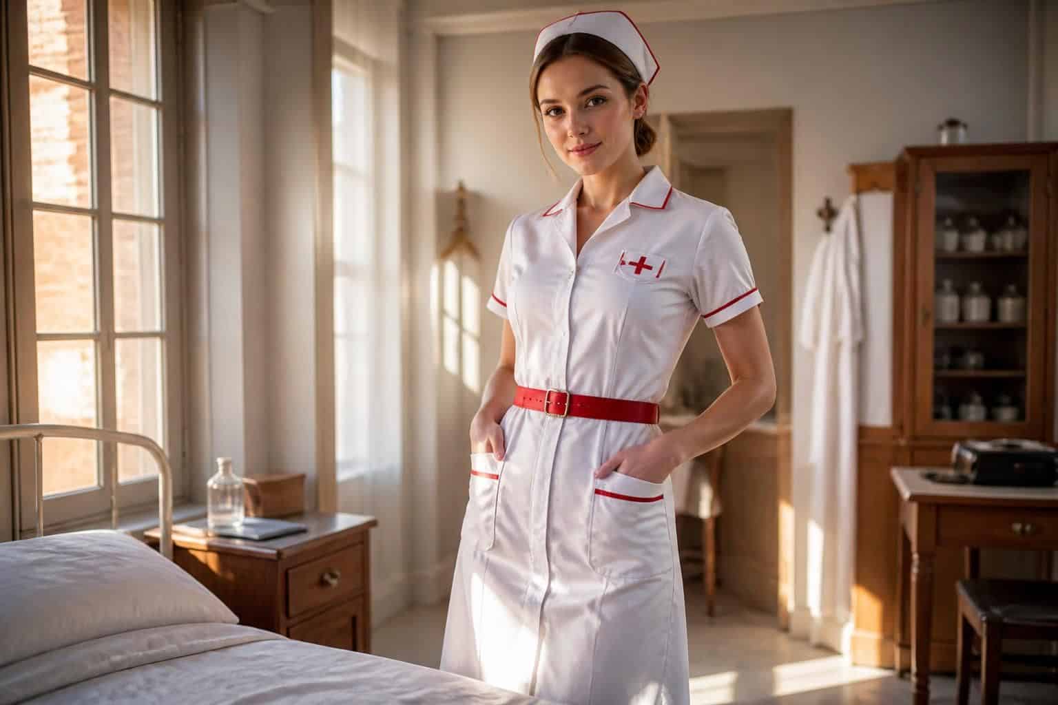 découvrez le costume d'infirmière sexy pour pimenter vos jeux de rôle et revisiter les classiques avec élégance et séduction.